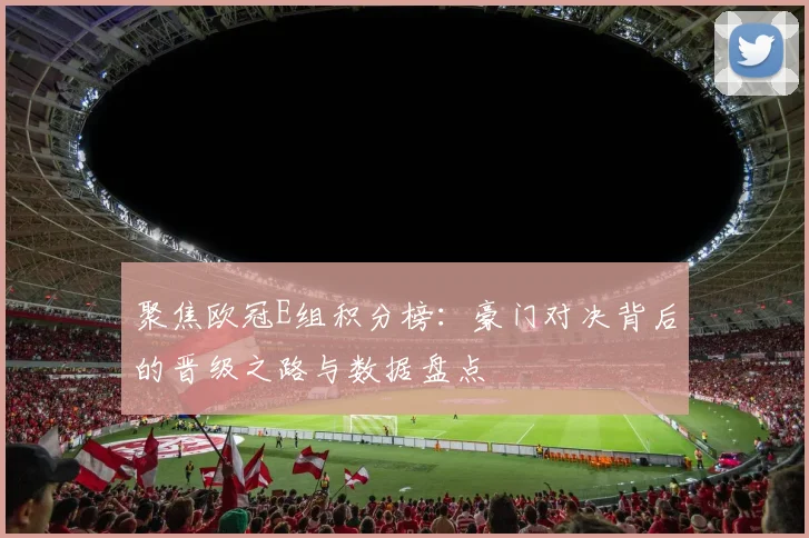 聚焦欧冠E组积分榜：豪门对决背后的晋级之路与数据盘点